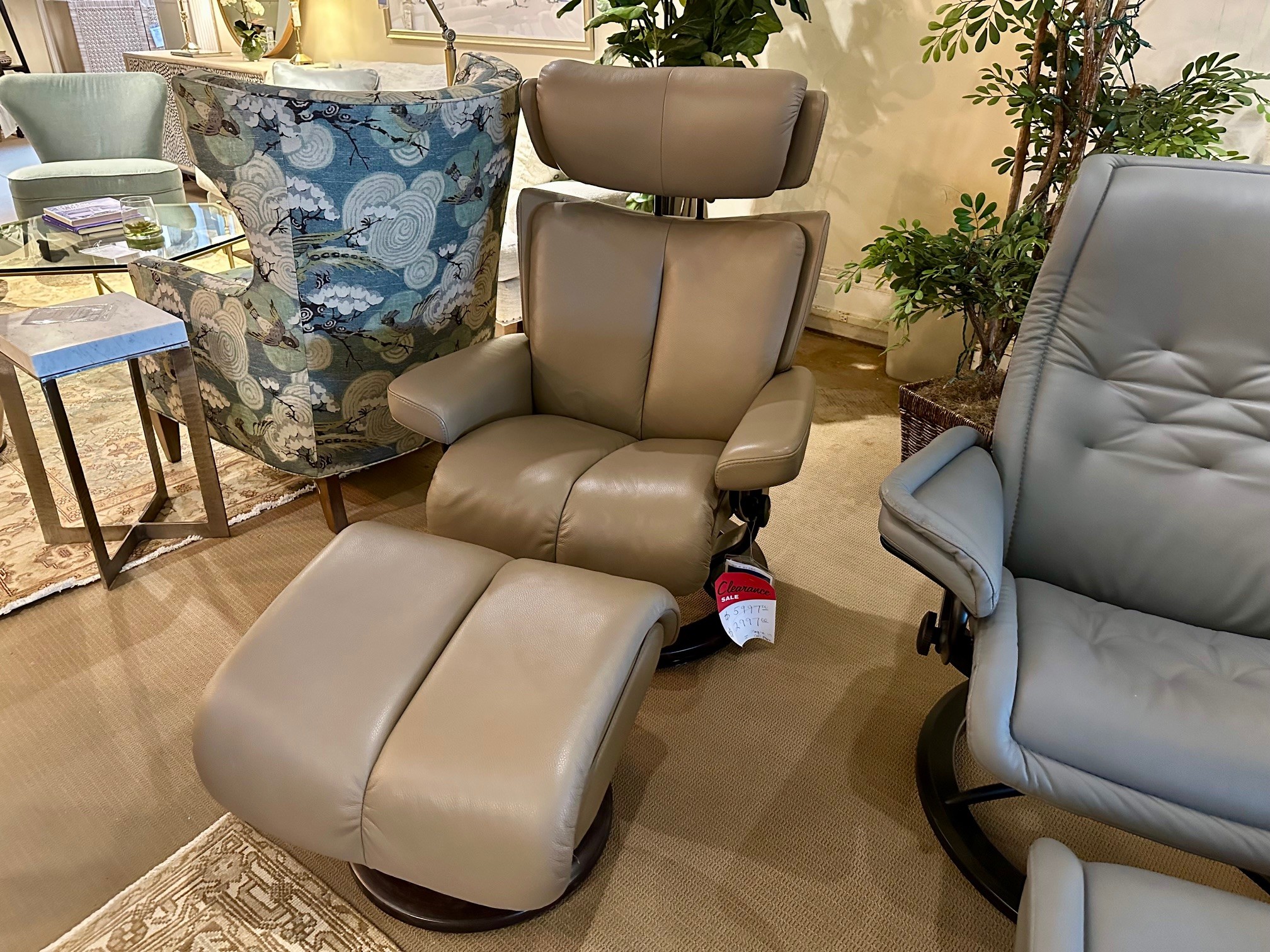 Stressless Chair & Ottoman